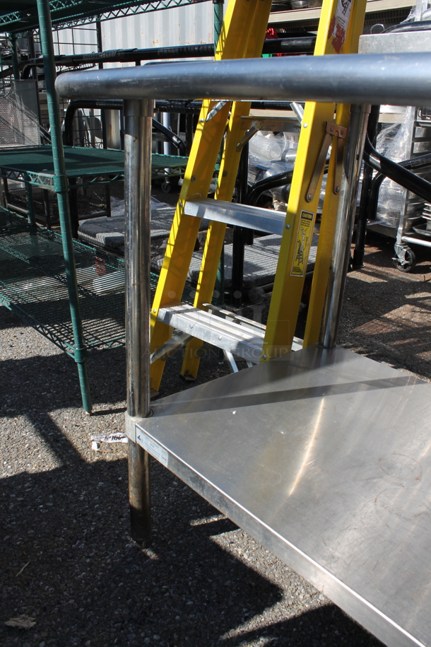Stainless Steel Table w/ Back Splash and Under Shelf. - Image 4 of 5