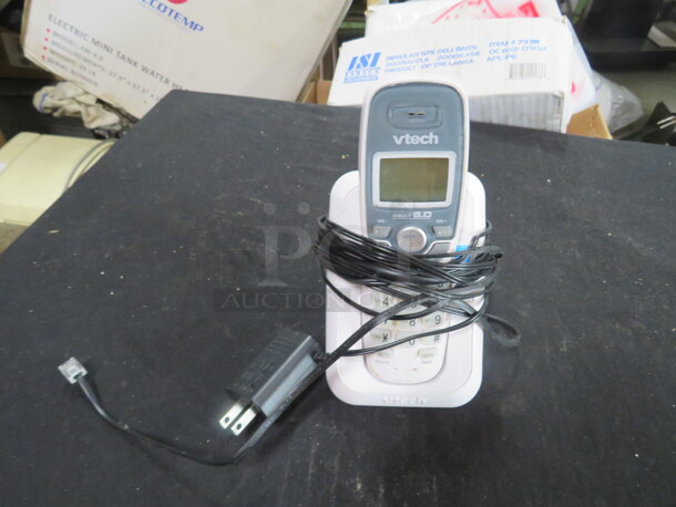 One V Tech 6.0 DECT Cordless Phone With Charger. - Image 1 of 1