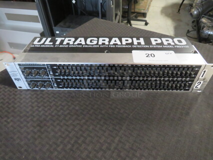 One Ultragraph Pro Ultra-Musical 31 Band Graphic Equalizer With FBQ Feedback Detection System. #FBQ3102