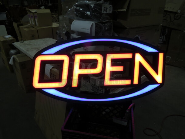 One 31X16 Lighted Open Sign. Working! - Image 1 of 2