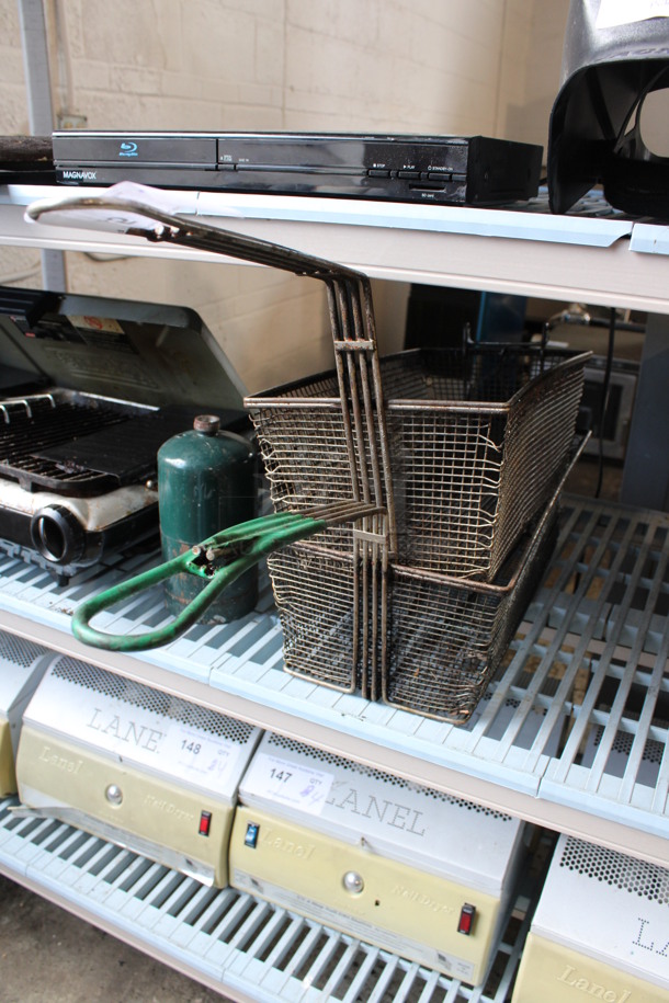 2 Metal Fry Baskets. 8.5x30x8.5. 2 Times Your Bid!  - Image 3 of 3