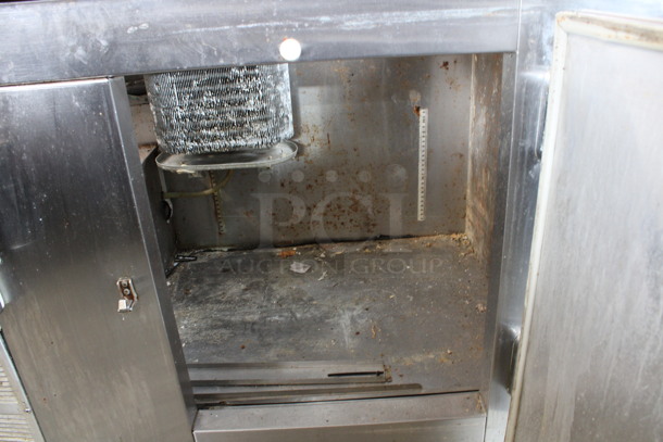 Stainless Steel Commercial Sandwich Salad Prep Table Bain Marie Mega Top w/ Butcher Block Cutting Board. 60x32x41. Tested and Powers On But Temps at 53 Degrees - Image 5 of 6
