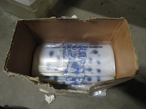 One Open Box Of Ice Bags.