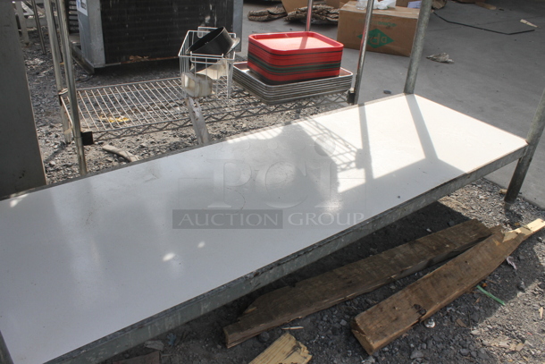 Stainless Steel Table w/ Cover and Undershelf - Image 4 of 6