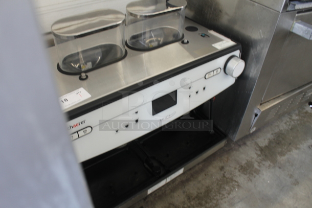 2018 Schaerer Barista Stainless Steel Commercial Countertop 2 Group Espresso Machine w/ 2 Steam Wands and 2 Hoppers. 208 Volts, 1 Phase. - Image 2 of 5