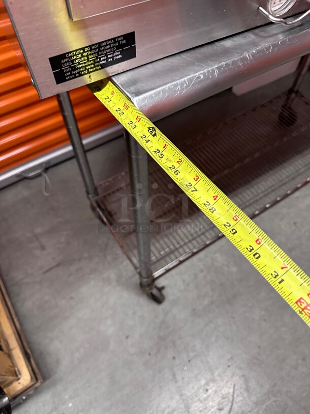 Clean! Heavy Duty Commercial Stainless Steel Table with Casters NSF  - Image 7 of 8