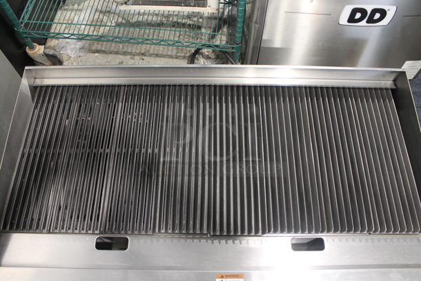 BRAND NEW SCRATCH AND DENT! Cooking Performance Group CPG 351CRCPG48NL Stainless Steel Commercial Countertop Natural Gas Powered Radiant Charbroiler Grill. 160,000 BTU - Image 9 of 9
