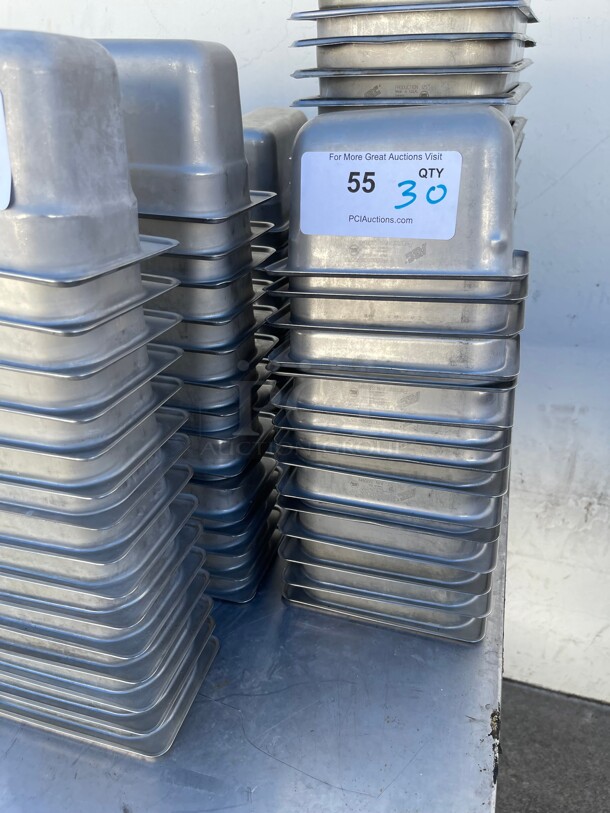 Clean! Commercial Stainless Steel Food Grade Containers 1/8 Size NSF 