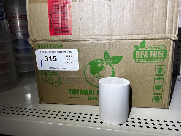 Thermal Paper Rolls, 24 Rolls Left In The Case