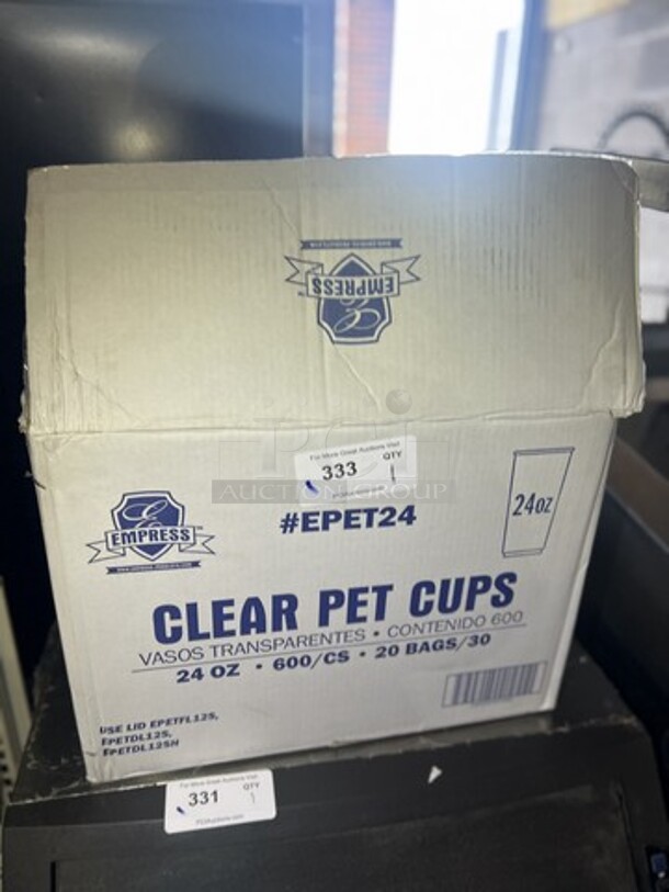 Clear Pet Cups 24OZ, Nearly Full Case