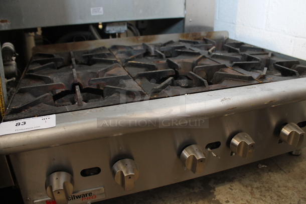 Cecilware Pro HPCP636 Stainless Steel Commercial Countertop Natural Gas Powered 6 Burner Range. - Image 2 of 5