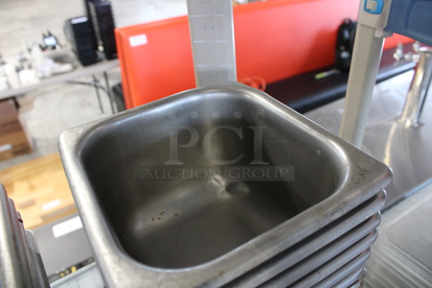 9 Stainless Steel 1/6 Size Drop In Bins. 1/6x4. 9 Times Your Bid! - Image 2 of 3