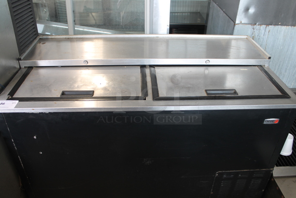 Micro Matic MDW-50 Stainless Steel Commercial Back Bar Bottle Cooler w/ 2 Sliding Lids. 115 Volts, 1 Phase. Tested and Working! - Image 1 of 6