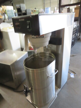 One Bunn Tea Brewer With Filter Basket And Satellite. 120 Volt. #TB3Q. 13X23X34. #944.00.