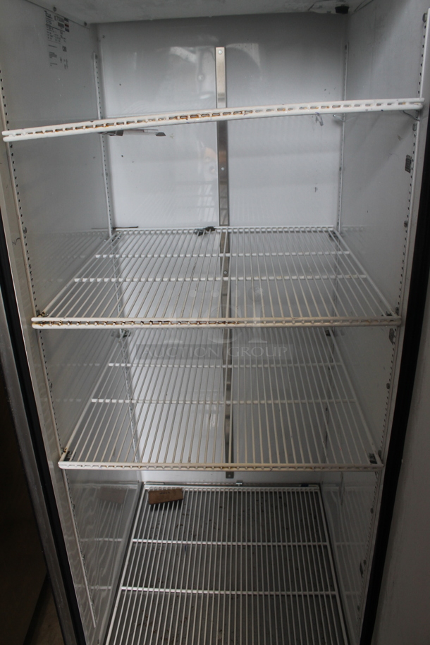 2011 True TG1F-1S ENERGY STAR Stainless Steel Commercial Single Door Reach In Freezer w/ Poly Coated Racks on Commercial Casters. 115 Volts, 1 Phase. Tested and Working! - Image 4 of 5