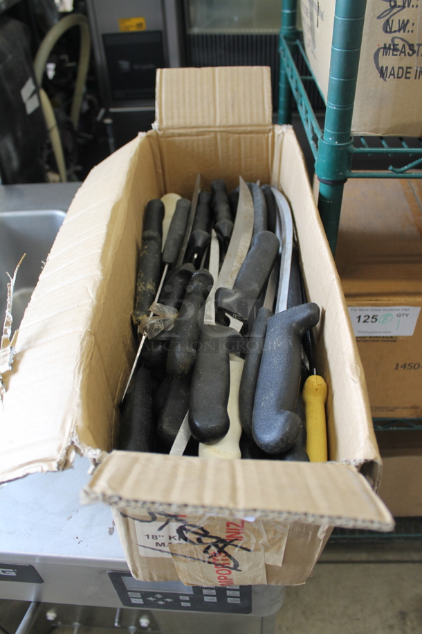 35 SHARPENED Stainless Steel Boning Knives. 35 Times Your Bid! - Image 1 of 2