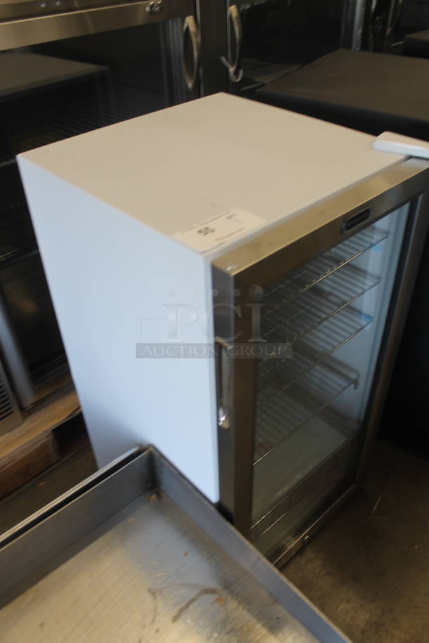 BRAND NEW SCRATCH AND DENT! Whynter BR-128WS Stainless Steel 120 Can Beverage Refrigerator Merchandiser w/  Lock. 115 Volts, 1 Phase. Tested and Working! - Image 2 of 5