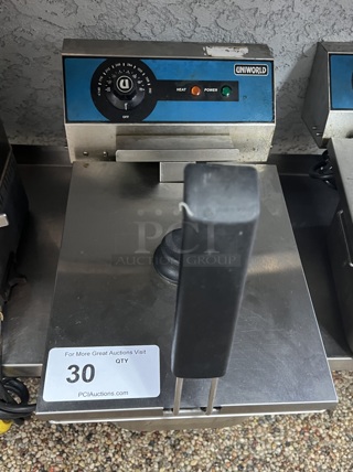 Uniworld UEF-101 Commercial Economy Deep Fryer 120V, Stainless by Uniworld. Tested and Working!