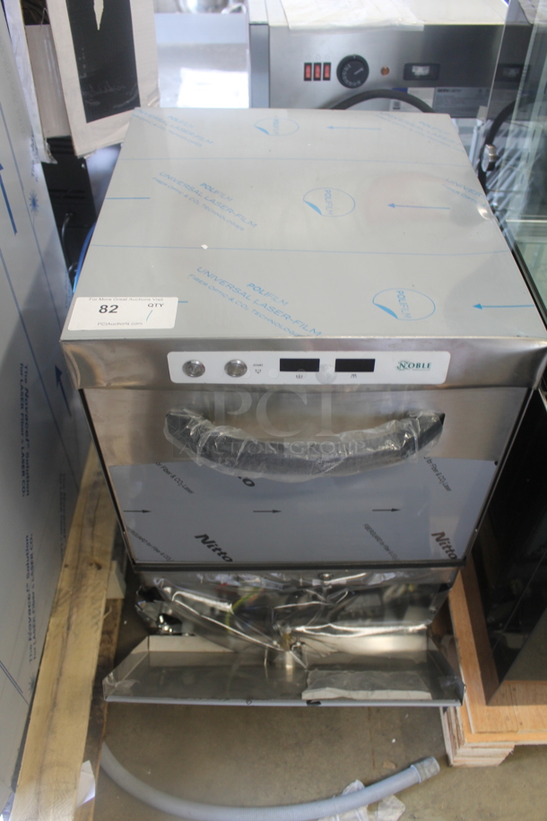 BRAND NEW SCRATCH AND DENT! 2023 Noble 495HTGW22 Stainless Steel Commercial Undercounter Glass Washer. 208-240 Volts, 1 Phase. - Image 1 of 7