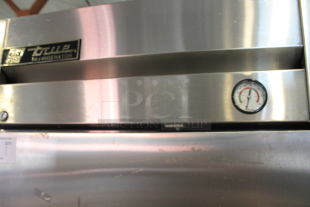 True T-19 Stainless Steel Commercial Single Door Reach In Cooler w/ Poly Coated Racks on Commercial Casters. 115 Volts, 1 Phase. Tested and Powers On But Does Not Get Cold
 - Image 5 of 5