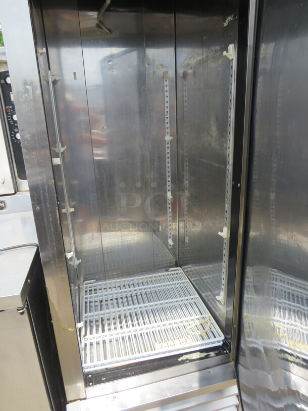 One Blue Air SS 1 Door Refrigerator With 3 Racks, On Casters. Model# BSF23. 115 Volt. 27X32X82.5 - Image 2 of 2