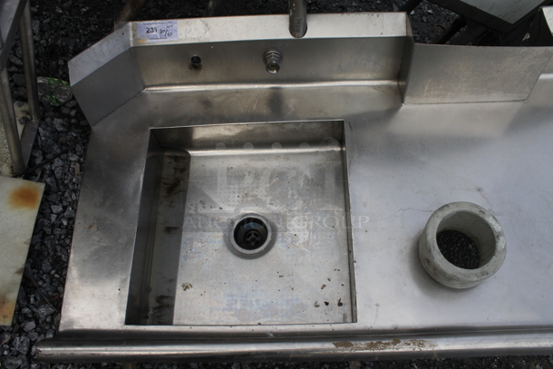 Stainless Steel Commercial Right Side Dirty Side Dishwasher Table. - Image 2 of 4