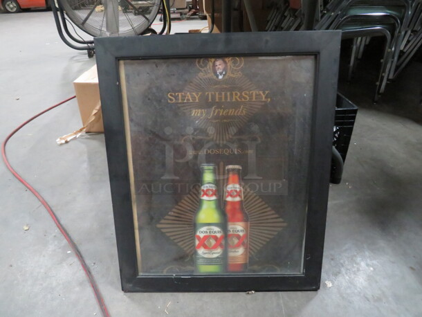 One Dos Equis Mirror. 19X23