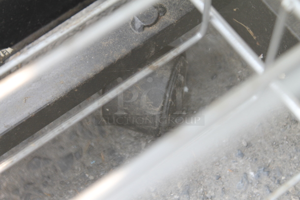 Disassembled Steel Shelving Unit On Commercial Casters. - Image 4 of 4