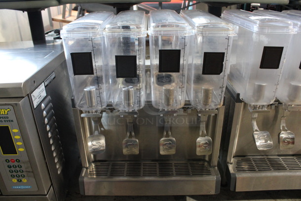 2018 Crathco Model CS-4E/2D/3D-16 Stainless Steel Commercial Countertop 4 Hopper Refrigerated Drink Machine. 120 Volts, 1 Phase. 21x18x28. Tested and Working! - Image 1 of 7