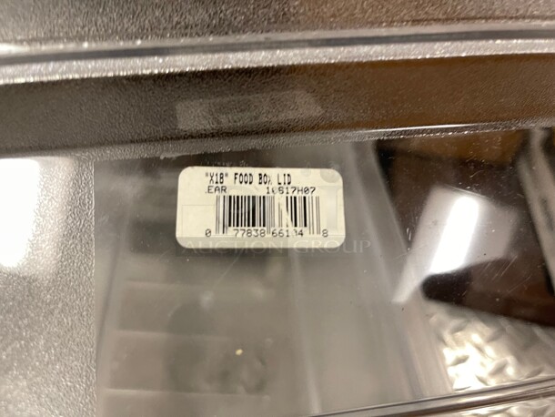 New! Commercial Plastic Food Box 18inch X 12 Inch X 3.5 Inch Clear With Lid NSF Great For Food Storage  - Image 5 of 8