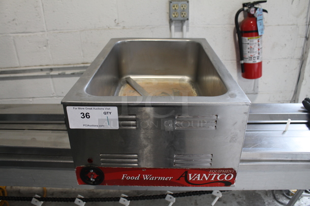 Avantco 177W50 Stainless Steel Commercial Countertop Food Warmer. 120 Volts, 1 Phase. Tested and Working! - Image 1 of 7