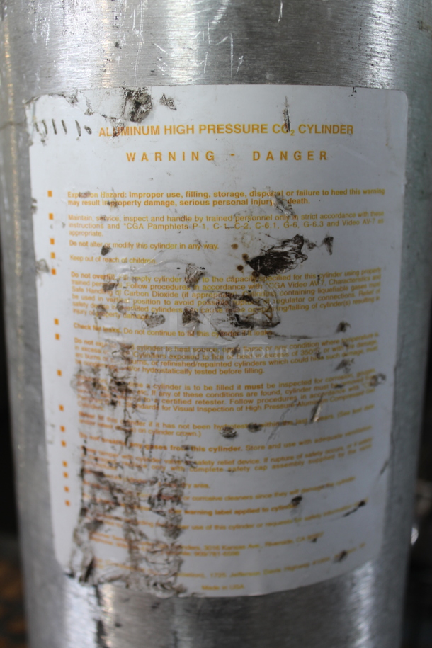 Metal Carbon Dioxide Tank. - Image 7 of 12