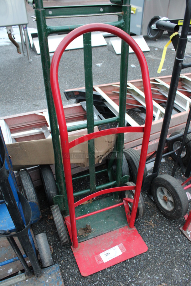 2 Metal Furniture Dollies; Red and Green. 18x15x39, 19x18x51. 2 Times Your Bid! - Image 4 of 4