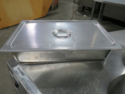One Full Size 6 Inch Deep Hotel Pan With Lid. 