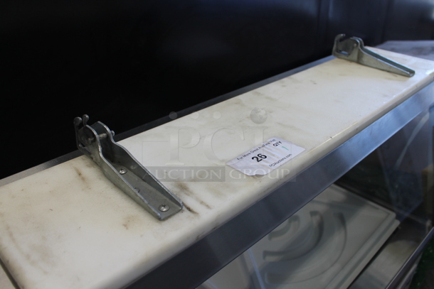 Cutting Board on 2 Metal Brackets. - Image 2 of 3