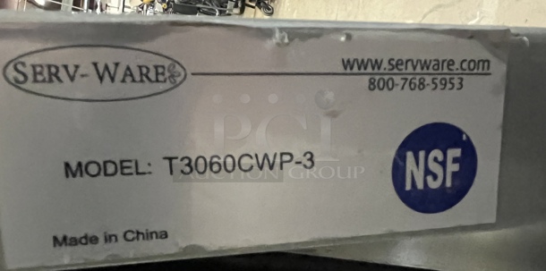 NEW! Serv-Ware Stainless Table Shelf - Image 3 of 3