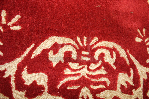 Trans Ocean 2144/24W Christmas Pattern Red and Tan Decorative Polyester, Acrylic Area Rug - Image 8 of 9