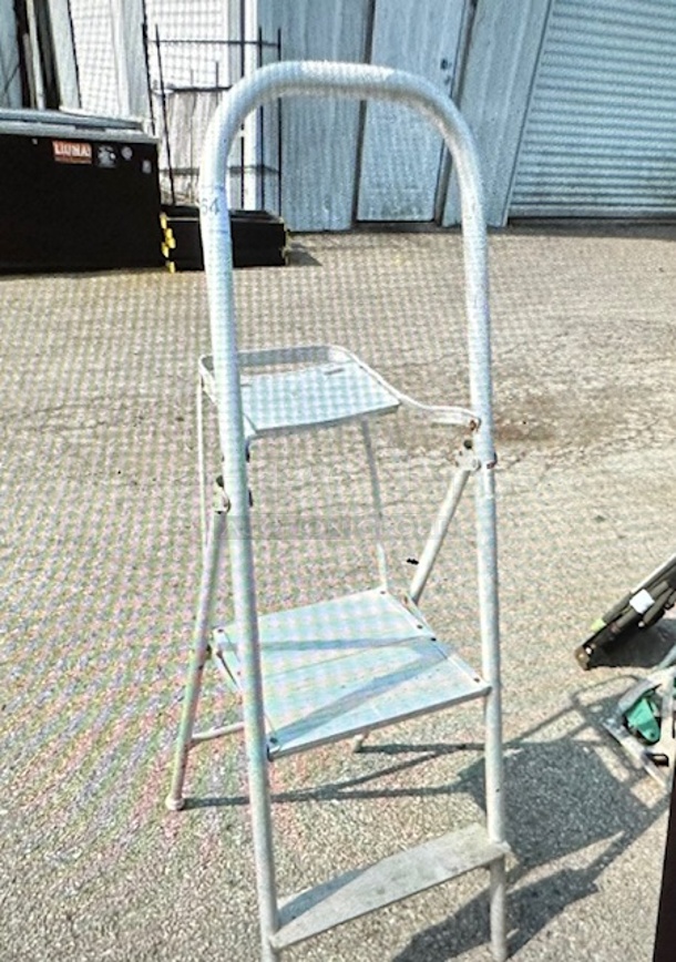 One Aluminum 2 Step Ladder. - Image 1 of 1