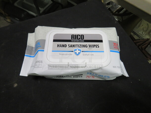 NEW Rico Sanitize Wipes. 80ct. 6XBID - Image 1 of 1