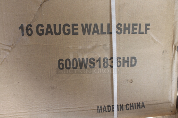 BRAND NEW IN BOX! Regency 600WS1836HD Stainless Steel Wall Mount Shelf. - Image 4 of 5