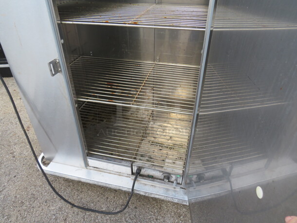 One Working Carter Hoffman Banquet Cabinet On Casters, With A 120 Plate Capacity. 120 Volt. 1650 Watts. Model# BB96-85. 52X30X55. $6590.05 - Image 2 of 2
