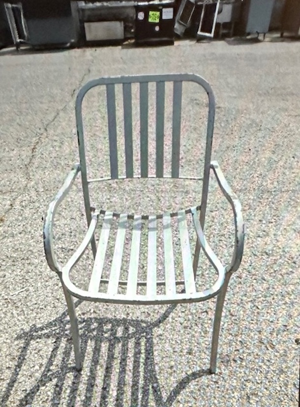 Metal Patio Arm Chair. 2XBID - Image 1 of 1