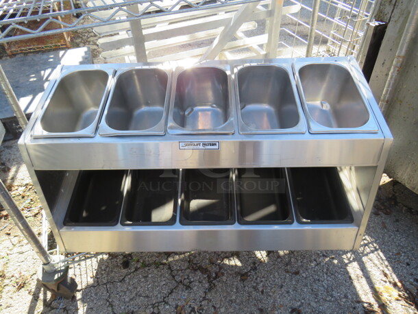 One Stainless Steel Servolift 10 Hole Silverware Dispenser. Model# P-10. 34X17X7. $958.13. 