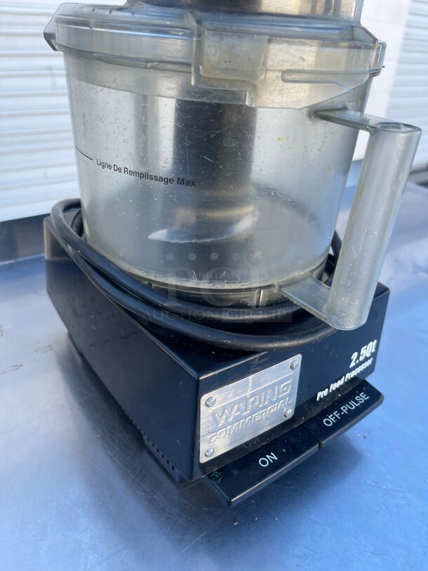Working! Waring Commercial 2.5QT Pro Food Processor Heavy Duty NSF 115 Volt Tested and Working!  - Image 3 of 8