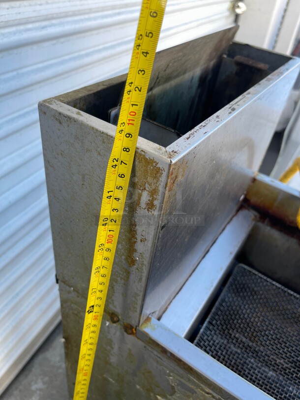 Clean! FRIDGCON FTFS-40 40 LBS Commercial FLOOR FRYER - GAS 102,000 BTU NSF Natural Gas Tested and Workng! - Image 8 of 8