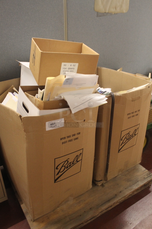 ALL ONE MONEY! PALLET LOT of Various Items Including Papers and Folders. BUYER MUST REMOVE. - Image 2 of 3