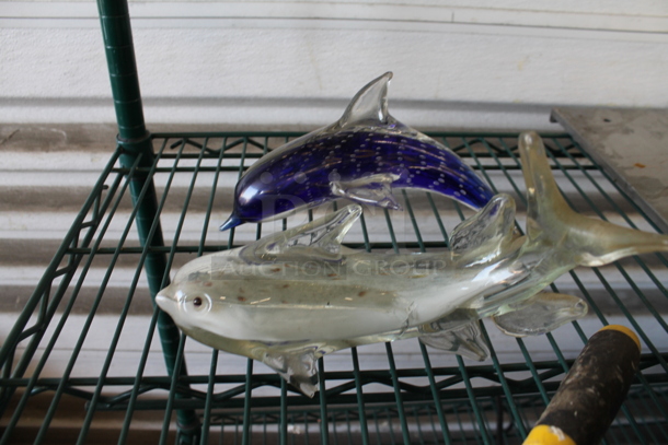 ALL ONE MONEY! Lot of Various Items Including Metal Lid, Dolphin Figurines and Knife. - Image 4 of 4