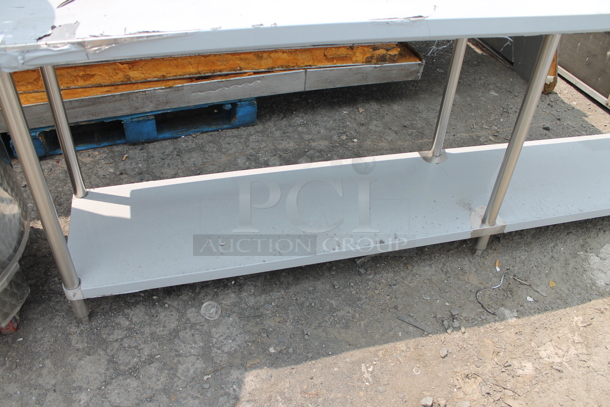 BRAND NEW SCRATCH AND DENT! Stainless Steel Table w/ Under Shelf. - Image 2 of 3