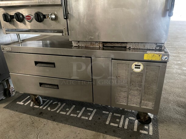 Working! Delfield Commercial Chef Base With two Drawers NSF 115 Volt Tested and Working!