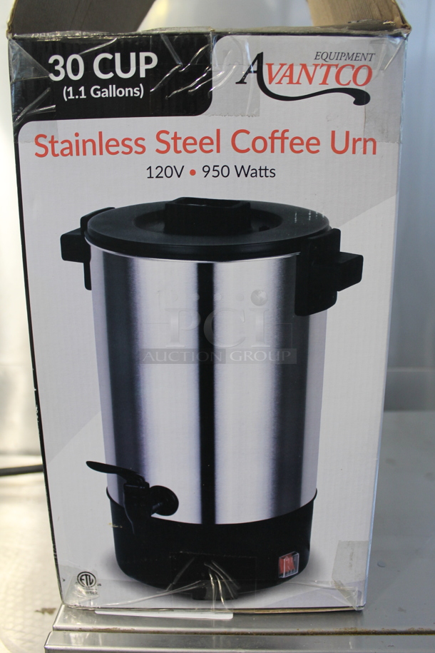 BRAND NEW IN BOX! Avantco Stainless Steel Coffee Urn. - Image 2 of 8